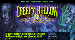 Desktop Screenshot of creepyhollowhauntedhouse.com